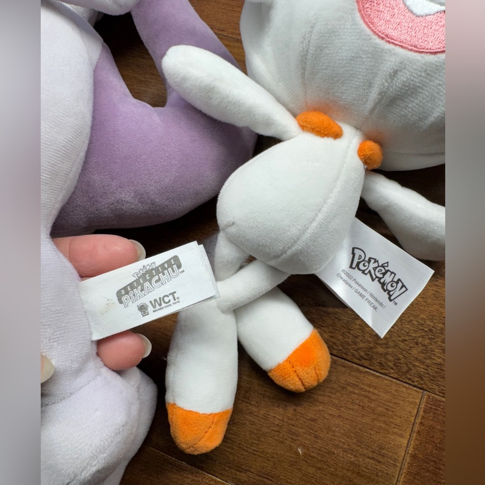 Pokémon Plush Scorbunny, Treecko & MEWTWO Stuffed toys bundle - Picture 7 of 9